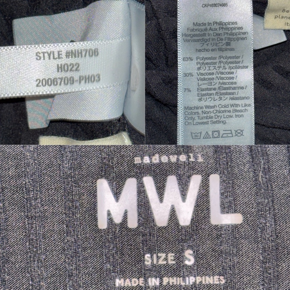Black Ribbed Button-Front Crop Sweater - Picture 5 of 16